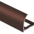 Профиль для плитки С-образный внешний алюминий 12 мм PV24-10 коричневый матовый 2,7 м