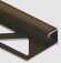 Профиль С-образный для плитки угловой внутренний 12 мм алюминий PV55-10 коричневый матовый 2,7 м