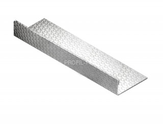 Нержавеющий стальной L-профиль 10 мм NEEXY PVS93-10 EM тисненый 2.7 м