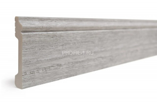 Напольный плинтус Decor-Dizayn 005-89SH полистирол под дерево 79х13х2400 мм