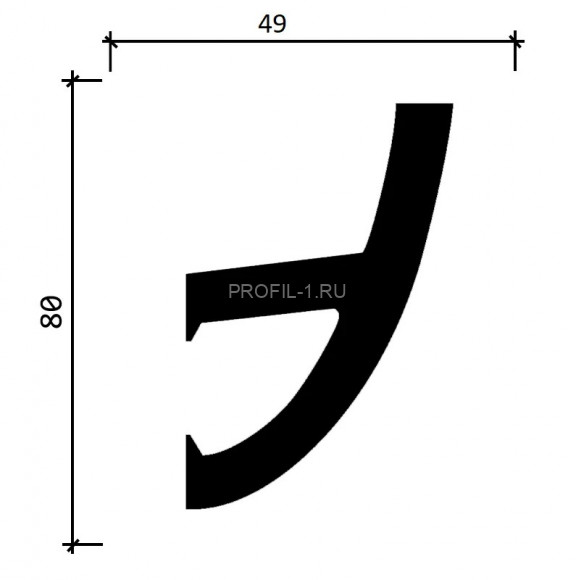 Потолочный плинтус с подсветкой Decor-Dizayn DD510 полистирол белый, под покраску 80х49х2000 мм Потолочный плинтус с подсветкой Decor-Dizayn DD510 полистирол белый, под покраску 80х49х2000 мм