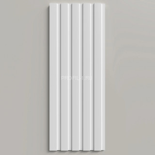 Стеновая декоративная панель 3D Decor-Dizayn DD904(3m) из полистирола белая, под покраску 150х10х3000 мм