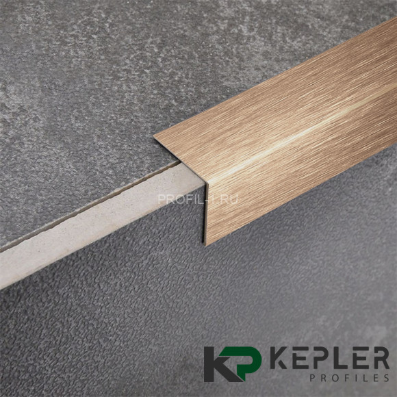 Декоративный уголок 10х10 мм из нержавеющей стали SS 304 FSAP002-10-RS S.S.304 розовое золото сатинированное 2.7 м