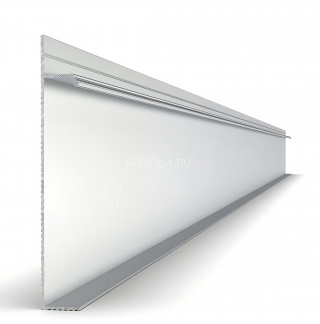 Алюминиевый плинтус для гипсокартона 100х15 мм Диал 9146 без покрытия 3 м