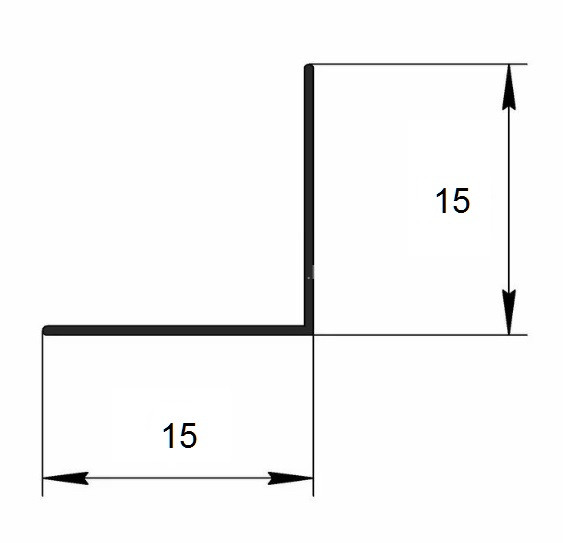 Алюминиевый уголок 15х15 Евротрим 0321.03 бронза 3 м