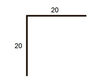Отделочный уголок пластиковый 20х20 Thermoplast золото старое 2,75 м (25 штук)