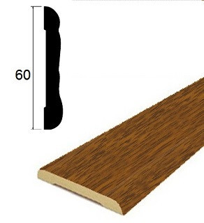 Наличник ПВХ 60 мм Lemal 22060 Цвет 8699 Под дерево 2,2 м Наличник ПВХ 60 мм Lemal 22060 Цвет 8699 Под дерево 2,2 м