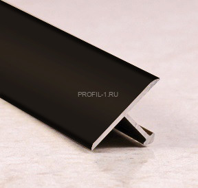 Алюминиевый Т-профиль 10 мм ПТ-10 черный глянец 2,7 м Алюминиевый Т-профиль 10 мм ПТ-10 черный глянец 2,7 м