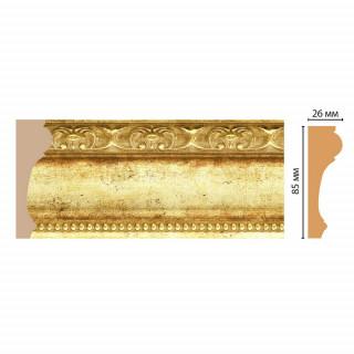 Молдинг DECOMASTER 147-126 (84x26x2400) цвет Золото антик Молдинг DECOMASTER 147-126 (84x26x2400) цвет Золото антик