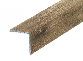Алюминиевый уголок 15х15 мм равнополочный Л Дуб медовый 2,7 м (упаковка 10 штук)