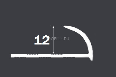 Алюминиевый профиль для плитки С-образный 12 мм PV18-27 карамель Ral 1011 2,7 м Алюминиевый профиль для плитки С-образный 12 мм PV18-27 карамель Ral 1011 2,7 м