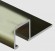 Профиль для плитки П-образный алюминий 10х10 мм PV31-17 титан блестящий 2,7 м