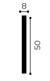 Напольный плинтус NMC Wallstyl FL10 белый полистирол 8х50 мм 2м Напольный плинтус NMC Wallstyl FL10 белый полистирол 8х50 мм 2м