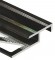 Профиль лестничный Т-образный 20х10 мм алюминий PV51-18 черный матовый 2,7 м
