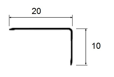 Угол защитный 10х20 мм алюминий PV62-04 золото матовое 2,7 м Угол защитный 10х20 мм алюминий PV62-04 золото матовое 2,7 м