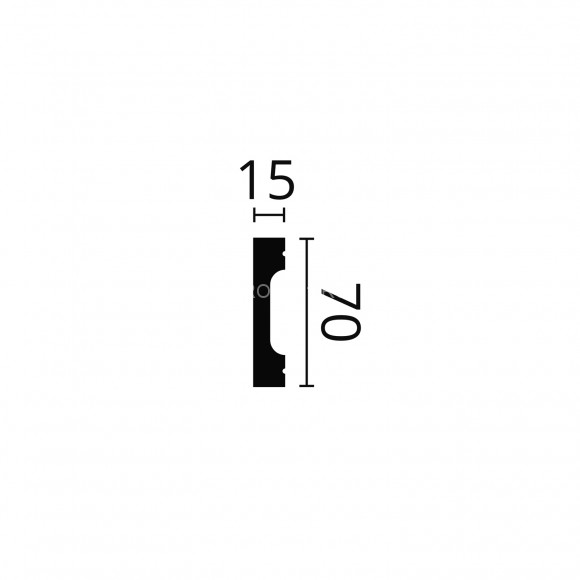 Напольный плинтус NMC Walstyl FD7S белый полистирол 15х70 мм 200 см Напольный плинтус NMC Walstyl FD7S белый полистирол 15х70 мм 200 см