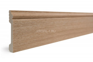 Напольный плинтус Decor-Dizayn 005-90SH полистирол под дерево 79х13х2400 мм