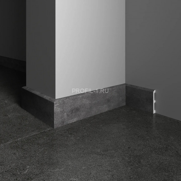 Напольный плинтус Decor-Dizayn 706-94 полистирол под мрамор 80х13х2400 мм