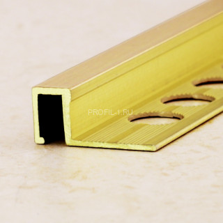 Латунный П-профиль закладной 10х10 мм ЛПО-П10Х10 браш 2.7 м Латунный П-профиль закладной 10х10 мм ЛПО-П10Х10 браш 2.7 м