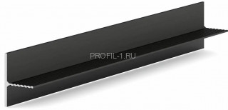 Алюминиевый теневой плинтус для панелей и керамогранита Laconistic Reverse 36 черный 300 см Алюминиевый теневой плинтус для панелей и керамогранита Laconistic Reverse 36 черный 300 см