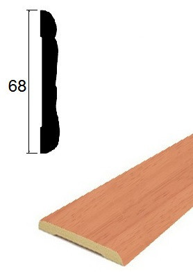 Наличник ПВХ 68 мм Lemal 22068 Цвет 0020 Вишня 2,2 м Наличник ПВХ 68 мм Lemal 22068 Цвет 0020 Вишня 2,2 м