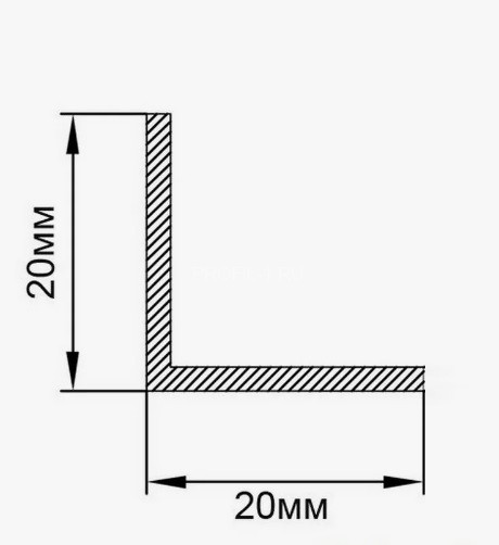 Алюминиевый уголок 20х20 ПБ20х20 белый муар 3 м Алюминиевый уголок 20х20 ПБ20х20 белый муар 3 м