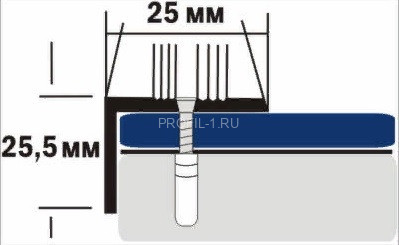 Алюминиевый порог угловой 25х25 мм с рифлением Д9 без отделки 2,7 м (упаковка 10 штук) Алюминиевый порог угловой 25х25 мм с рифлением Д9 без отделки 2,7 м (упаковка 10 штук)