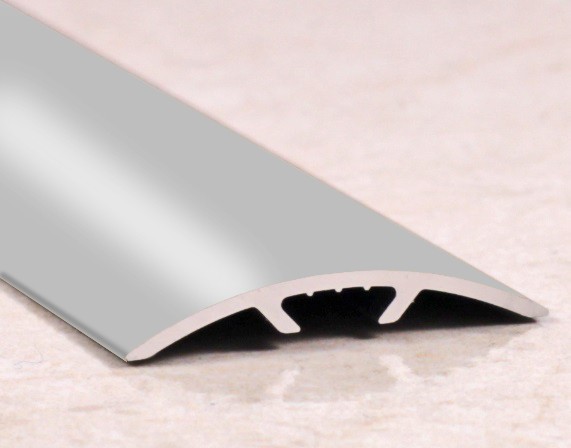 Алюминиевый порог одноуровневый 30 мм ПО-31 серебро глянец 2,7 м