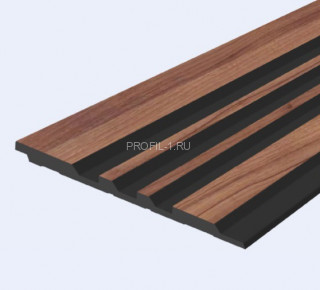 Стеновая панель Hiwood LV121 BR396K под дерево 120х12 мм 2,7 м