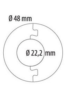 Обвод для труб декоративный Cezar D22 104 Олива Амазонская (блистер 2 шт.)