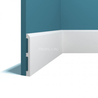 Напольный плинтус Перфект Плюс P70 белый дюрополимер 13х120 мм 200 см Напольный плинтус Перфект Плюс P70 белый дюрополимер 13х120 мм 200 см