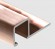 Профиль для плитки П-образный алюминий 10х10 мм PV31-15 розовый блестящий 2,7 м