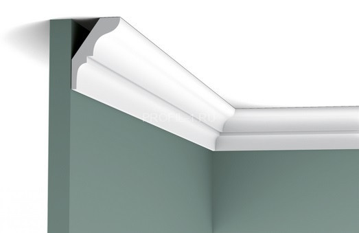 Потолочный плинтус Orac Decor Duropolymer CX112 белый полистирол 54х38 мм 2м