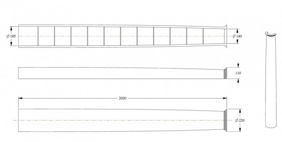 Полуколонна Orac Decor K1101 белая полиуретан 2020х110х220 мм