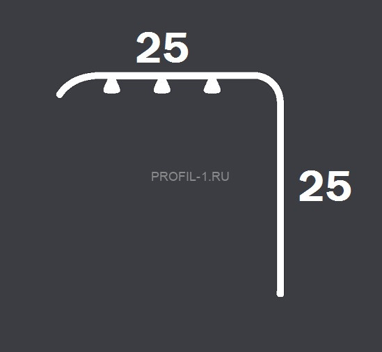 Угловой порог ПВХ 25х25 мм Cezar дуб верден 1,8 м Угловой порог ПВХ 25х25 мм Cezar дуб верден 1,8 м