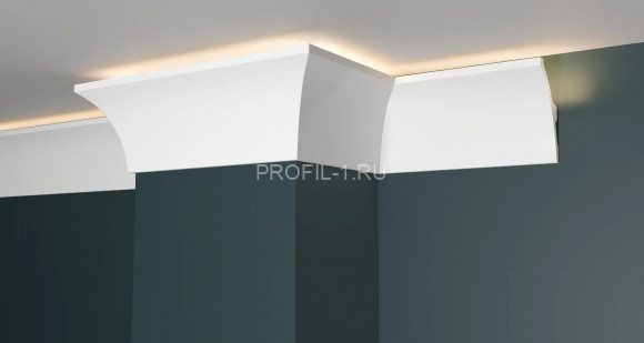 Потолочный плинтус с подсветкой Decor-Dizayn DD512 полистирол белый, под покраску 80х40х2000 мм Потолочный плинтус с подсветкой Decor-Dizayn DD512 полистирол белый, под покраску 80х40х2000 мм