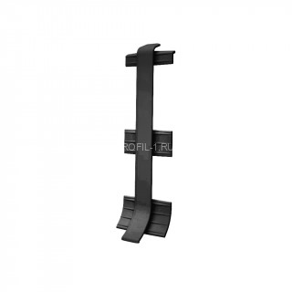 Комплект соединителей для напольного плинтуса  VILO linela 415 RAL 7024 кмп 2шт. антрацит Комплект соединителей для напольного плинтуса  VILO linela 415 RAL 7024 кмп 2шт. антрацит