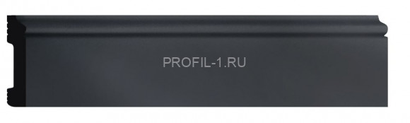 Плинтус напольный DECOMASTER D005-112G ДМ (79x13x2400) с кабель-каналом Антрацит