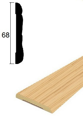 Наличник ПВХ 68 мм Lemal 22068 Цвет 0034 Дуб светлый 2,2 м Наличник ПВХ 68 мм Lemal 22068 Цвет 0034 Дуб светлый 2,2 м