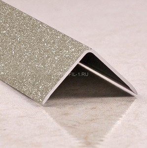 Декоративный уголок 10х10 мм алюминиевый ПН-10х10 серый муар 2,7 м