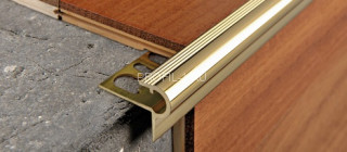 F-образный профиль латунный 10 мм Progress Profiles PSYOL 10 полированный 2,7 м