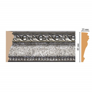 Молдинг DECOMASTER 152-44 (85x25x2400) цвет Серебро Молдинг DECOMASTER 152-44 (85x25x2400) цвет Серебро