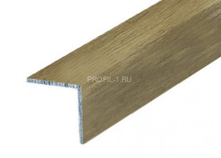 Алюминиевый уголок 15х15 мм равнополочный Л Дуб нордик 2,7 м (упаковка 10 штук)