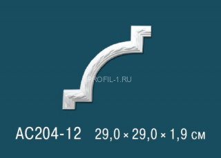 Угловой элемент с орнаментом Перфект AC204-12 290х290 мм