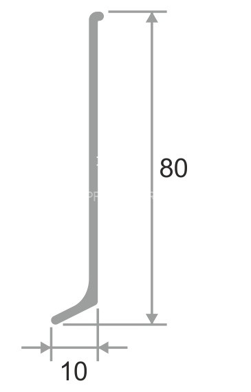 Уголок наружный для плинтуса напольного ПЛ-80 черный муар