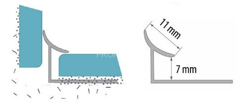 Внутренний угол ПВХ закладной для плитки 7 мм Cezar 132 Кирпичный 2,5 м (10 штук) Внутренний угол ПВХ закладной для плитки 7 мм Cezar 132 Кирпичный 2,5 м (10 штук)