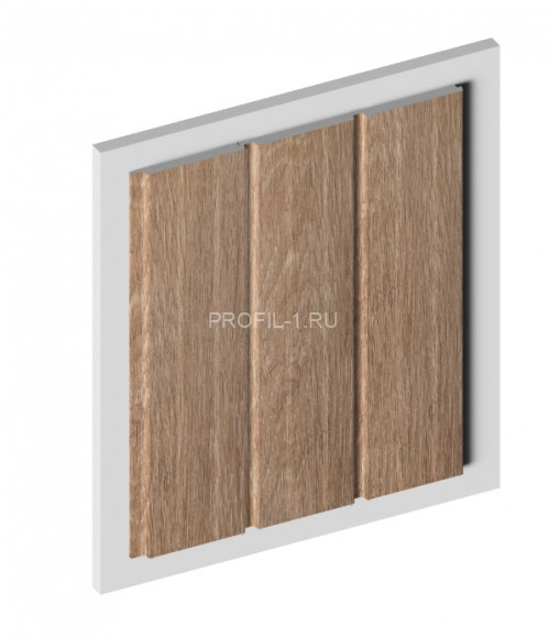 Декоративная панель HiWood LV127 BR416 под дерево 12х120 мм 2,7 м