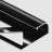 Профиль для плитки С-образный алюминий 12 мм PV15-19 черный блестящий 2,7 м