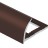 Алюминиевый профиль для плитки С-образный 12 мм PV18-39 коричневый Ral 8011 2,7 м
