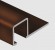 Профиль для плитки П-образный алюминий 10х10 мм PV31-11 коричневый блестящий 2,7 м